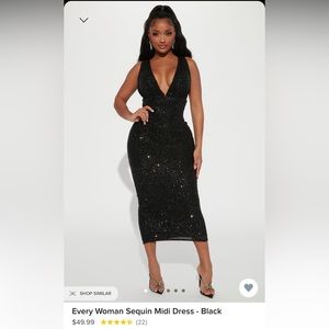 Black Sequence Dress ✨